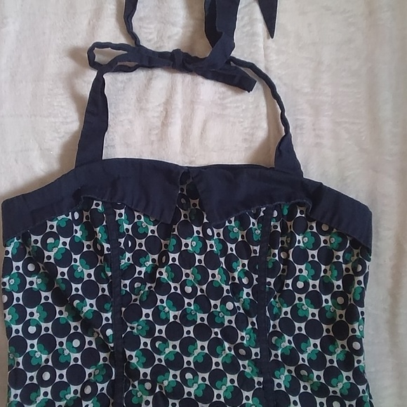 Charlotte Russe green floral halter top - Picture 3 of 7